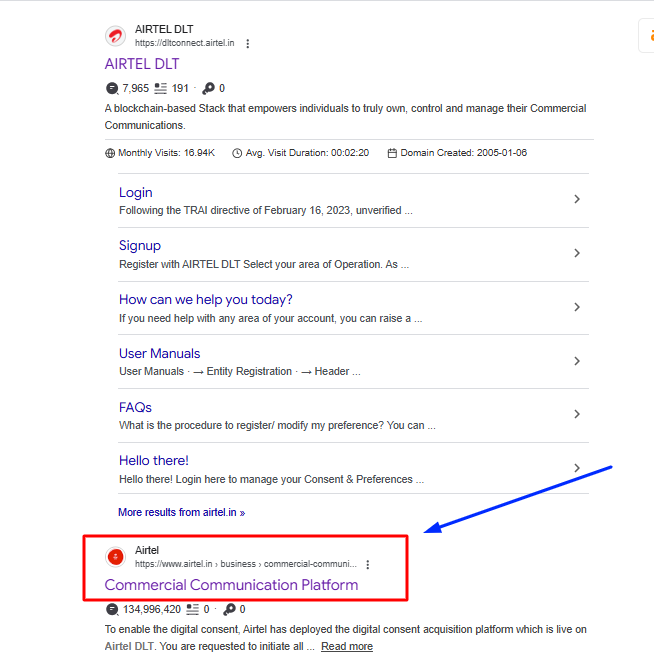 STEP-FIRST-FOR-AIRTEL-DLT-REGISTRATION