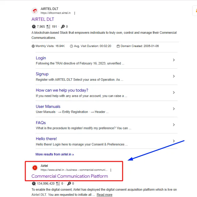 Airtel DLT login and SMS template registration process with professional DLT assistance by SMSGatewayHub