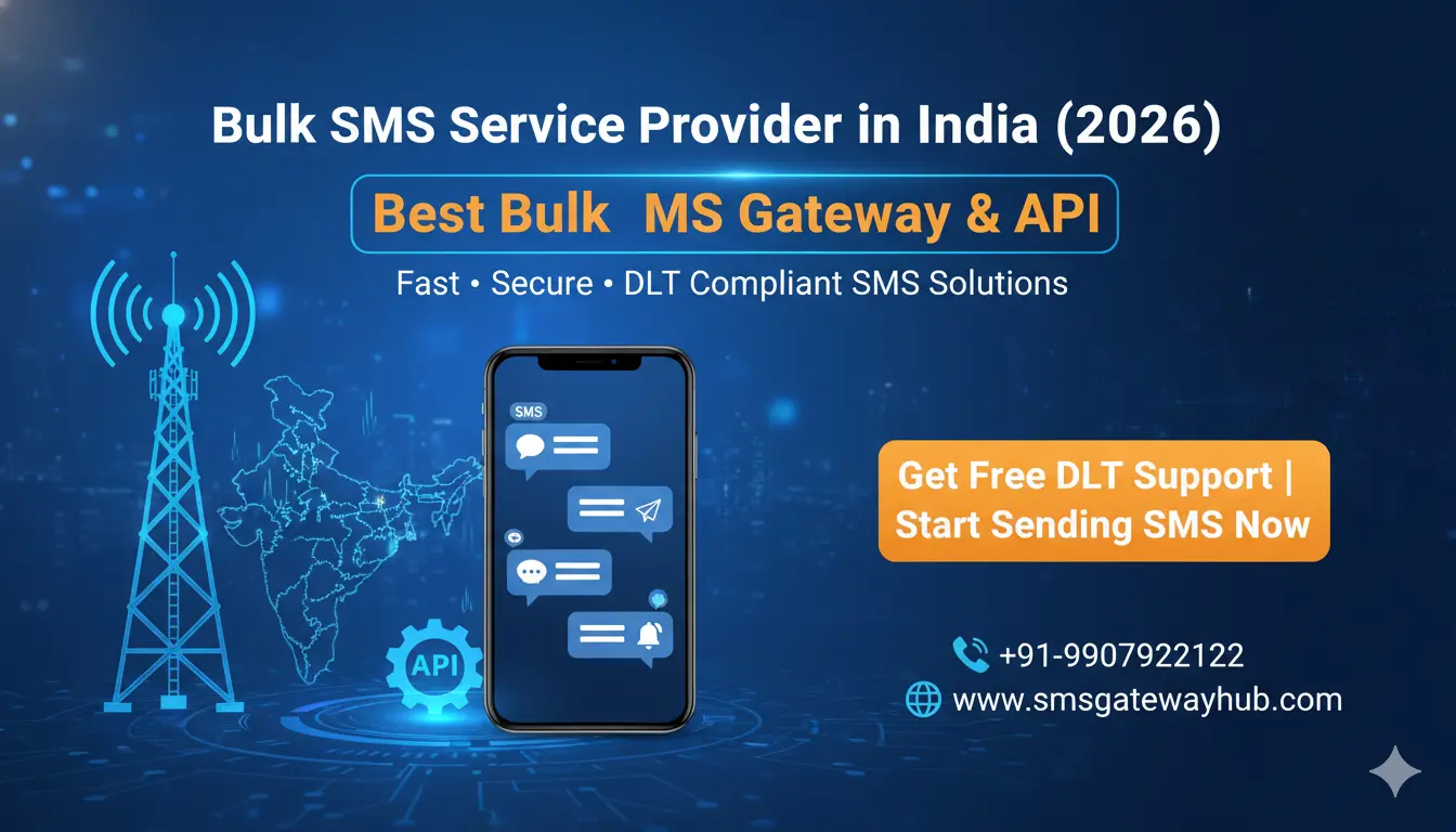 Bulk SMS Service Provider in India 2026 – Best Bulk SMS Gateway & API by SMSGatewayHub