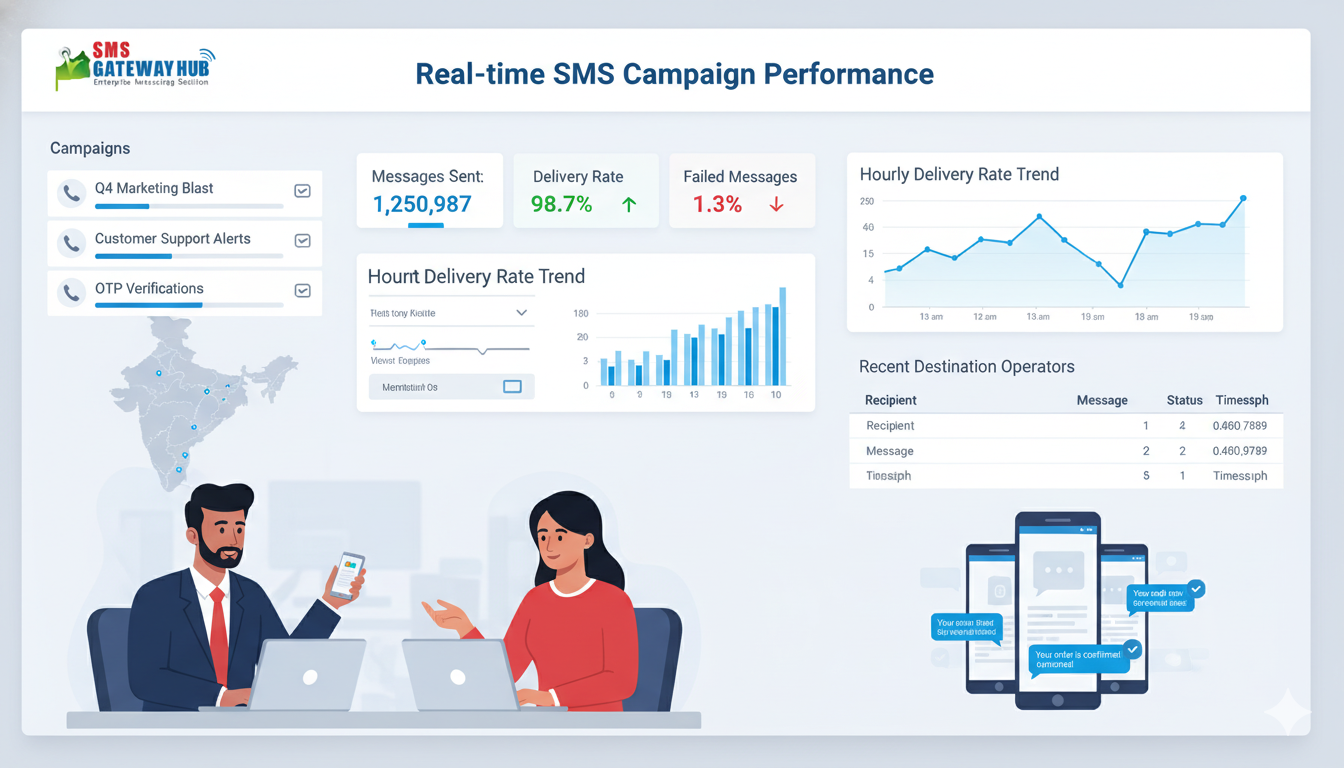 SMSGatewayHub offers lowest price bulk SMS gateway, API integration, promotional and transactional SMS with instant delivery