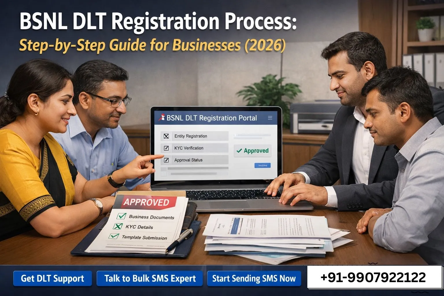 BSNL DLT Registration Process: Step-by-Step Guide for Businesses (2026)