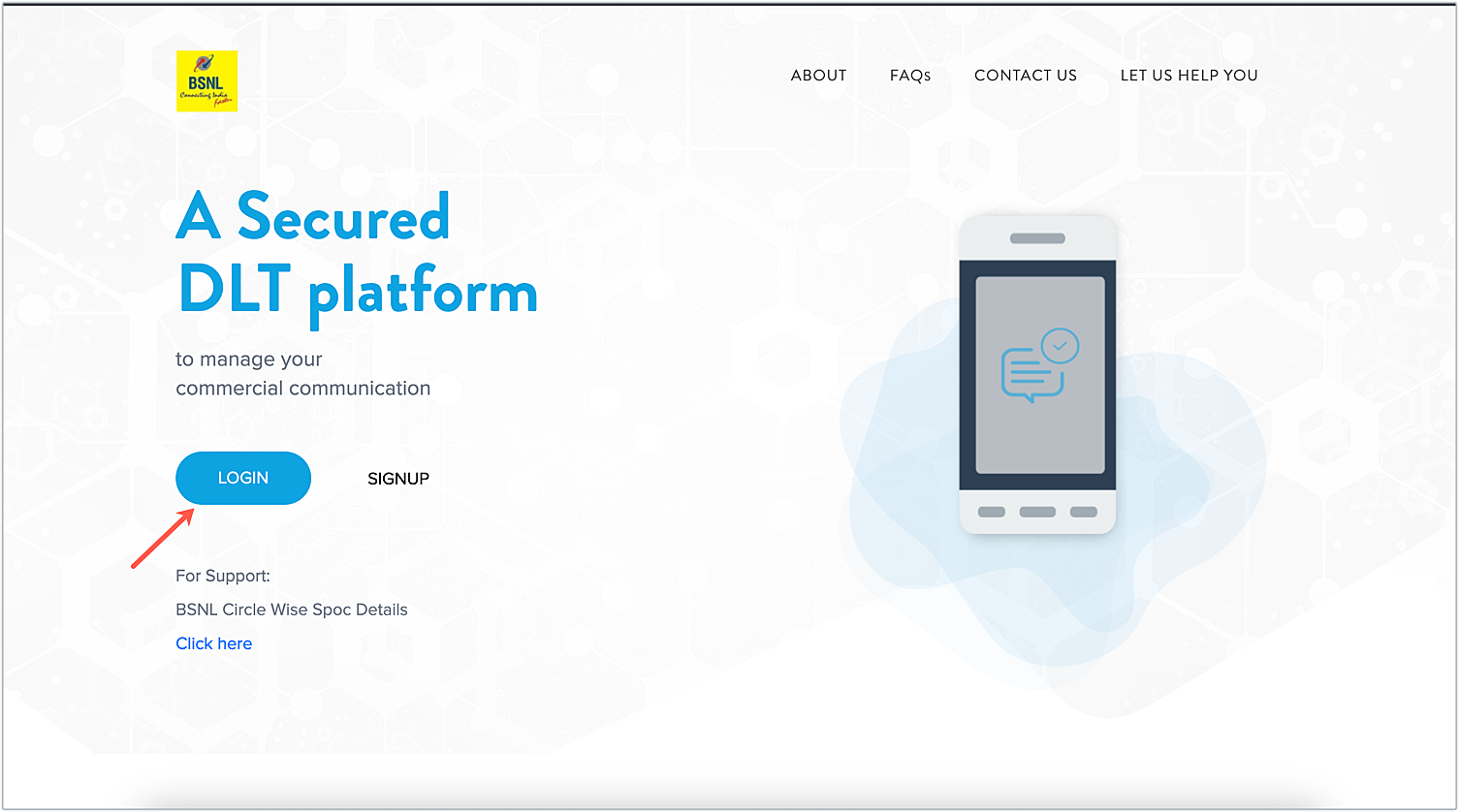 BSNL DLT Registration Process login