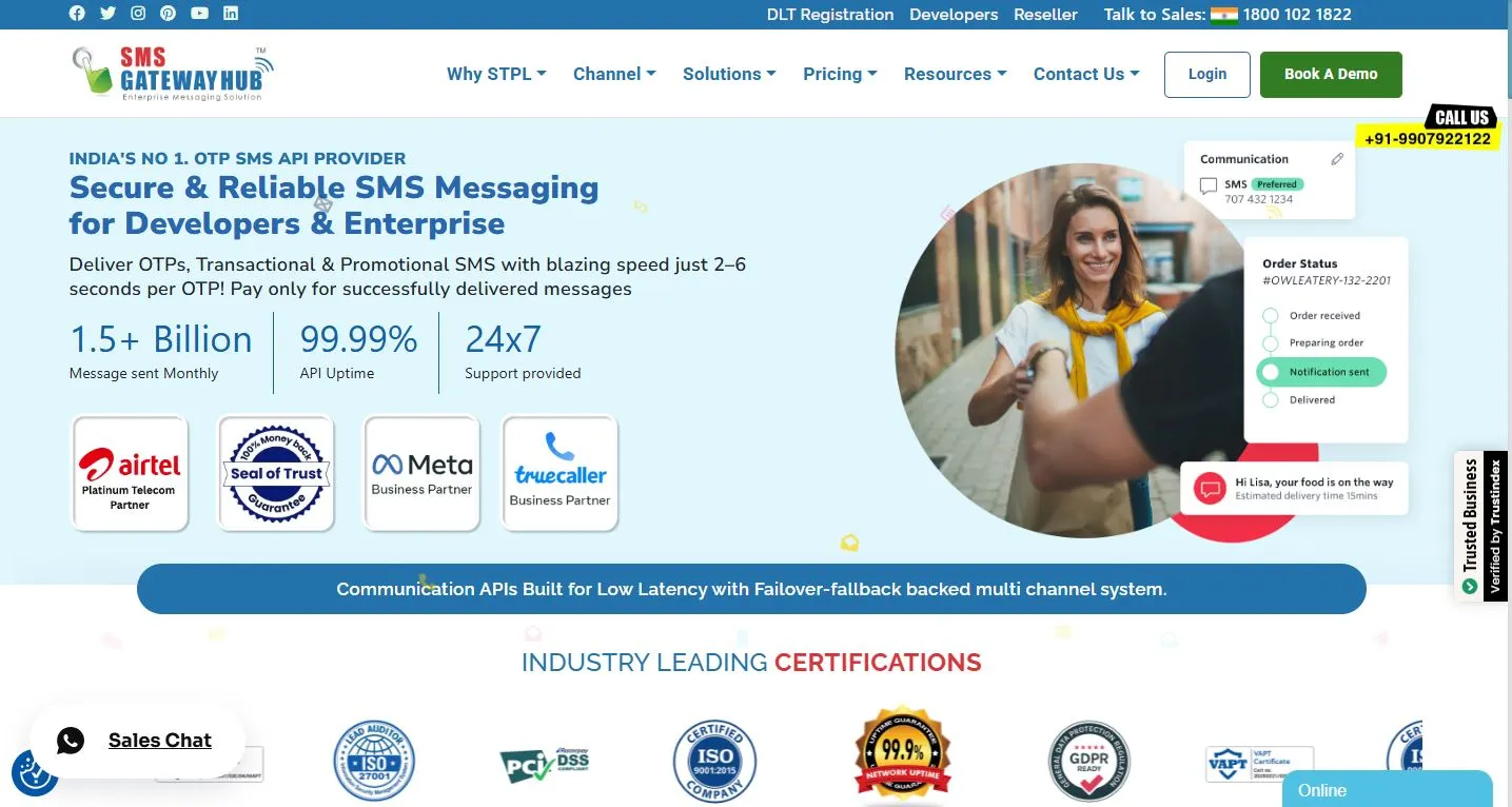 top Bulk SMS Providers in India -smsgatewayhub