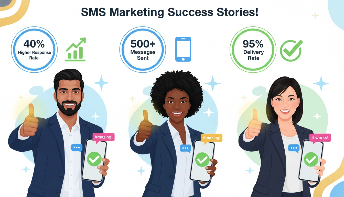 Professional business SMS wishes for Hindu New Year 2026 displayed on office phone