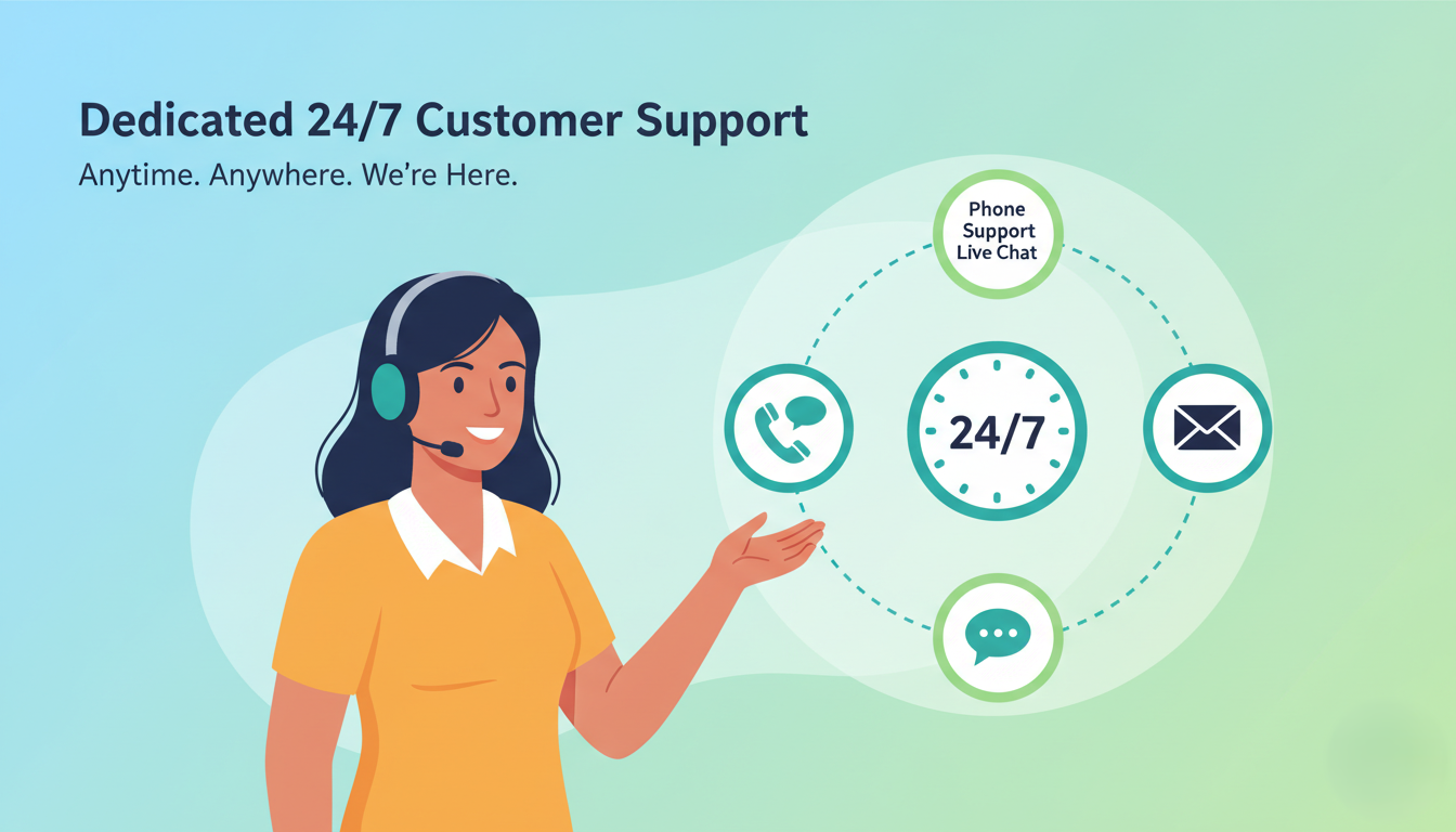 SMSGatewayHub 24/7 customer support available via phone, email, and chat