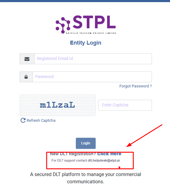 DLT registration procces new Registration