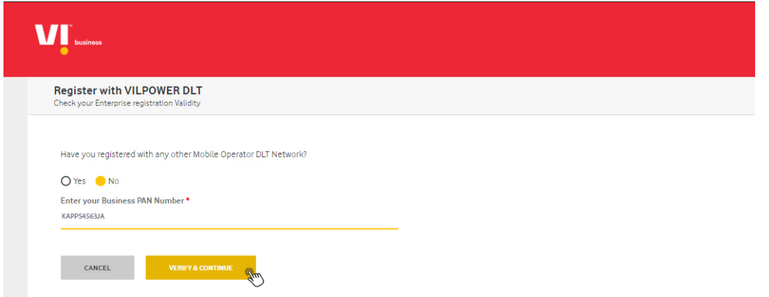 Vodafone-Idea-DLT-PAN-enter-vil dlt registration