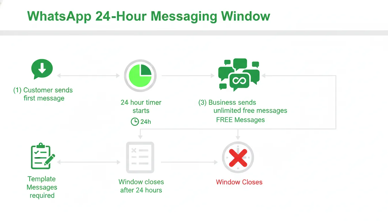 WhatsApp 24-Hour Free Messaging Window How It Works