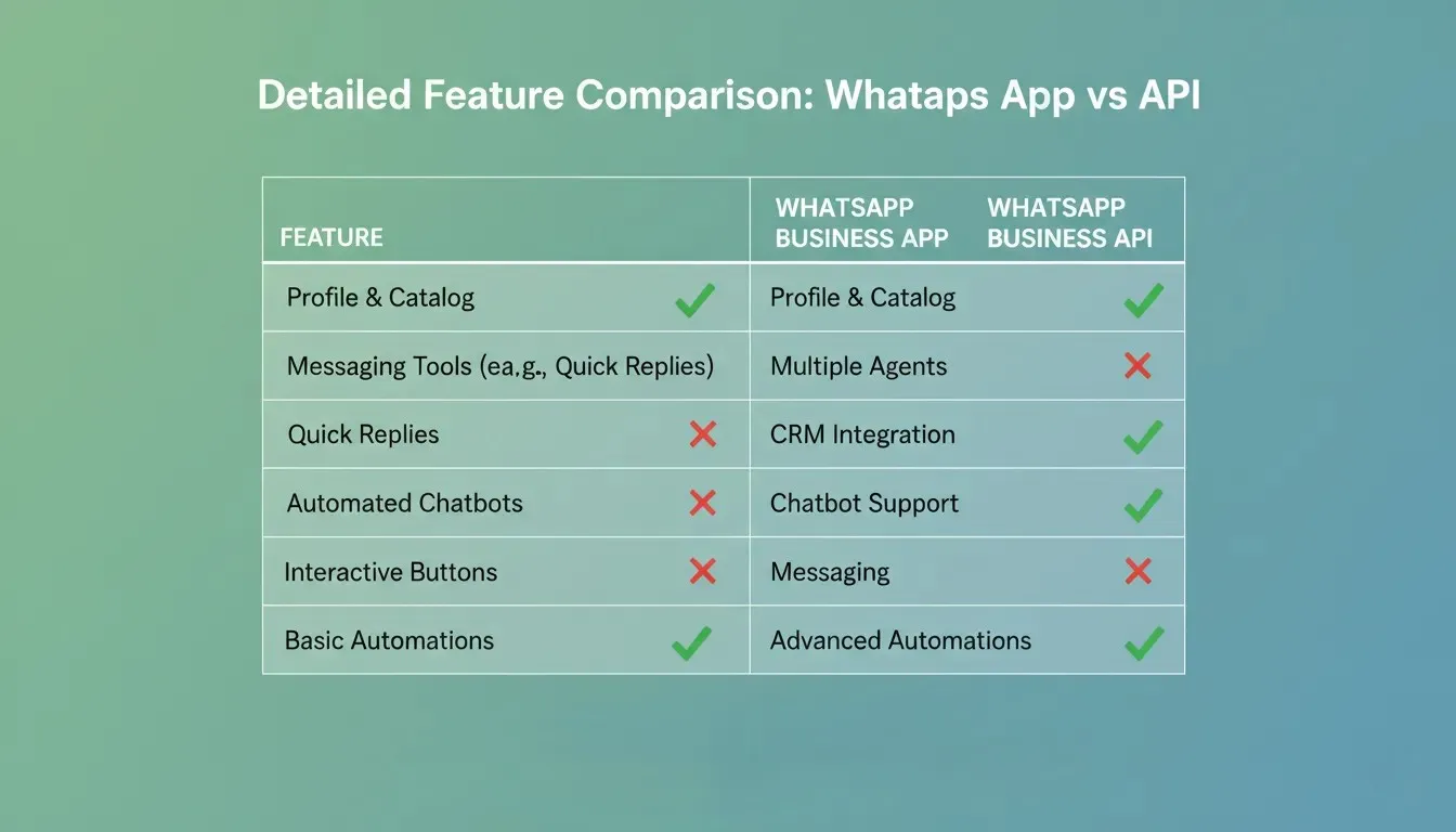 5 key differences between WhatsApp Business API and App