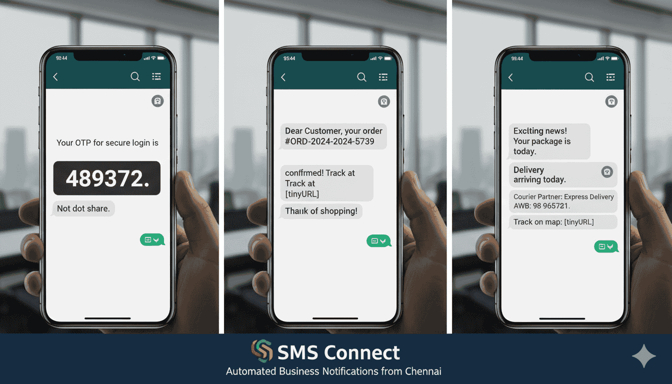 Transactional SMS service provider in Chennai delivering automated business notifications