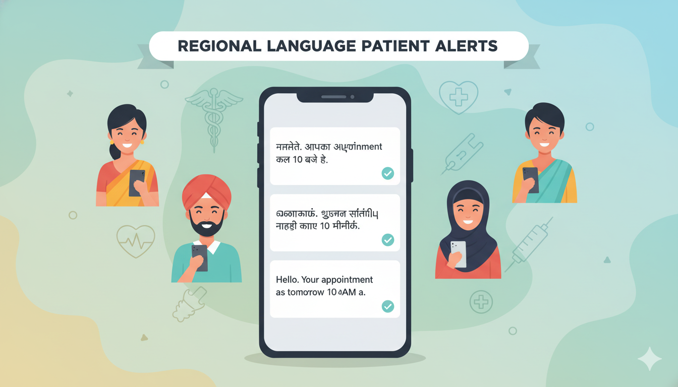 India's linguistic diversity demands healthcare SMS service providers supporting regional language
