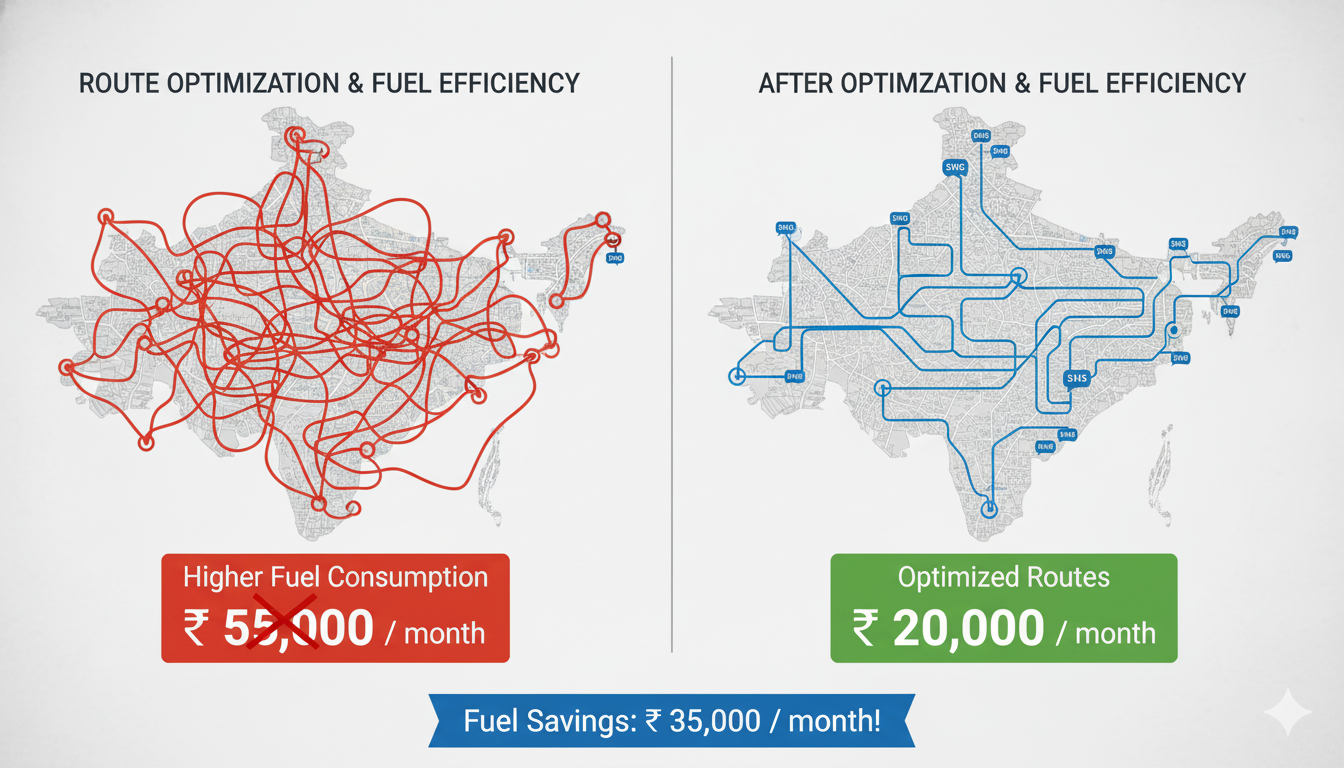Vehicle utilization improves through SMS coordination of pickup and delivery sequences