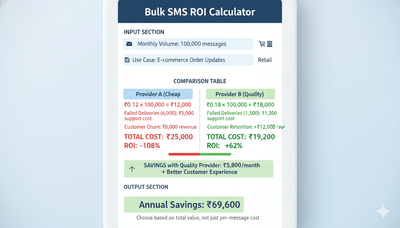 Multi-channel communication strategy combining bulk SMS, WhatsApp, email, and voice for businesses in India