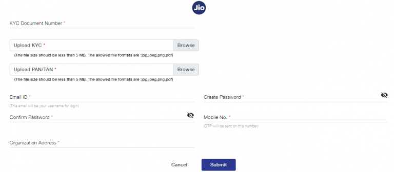 Jio DLT Registration_Upload-KYC-Documents