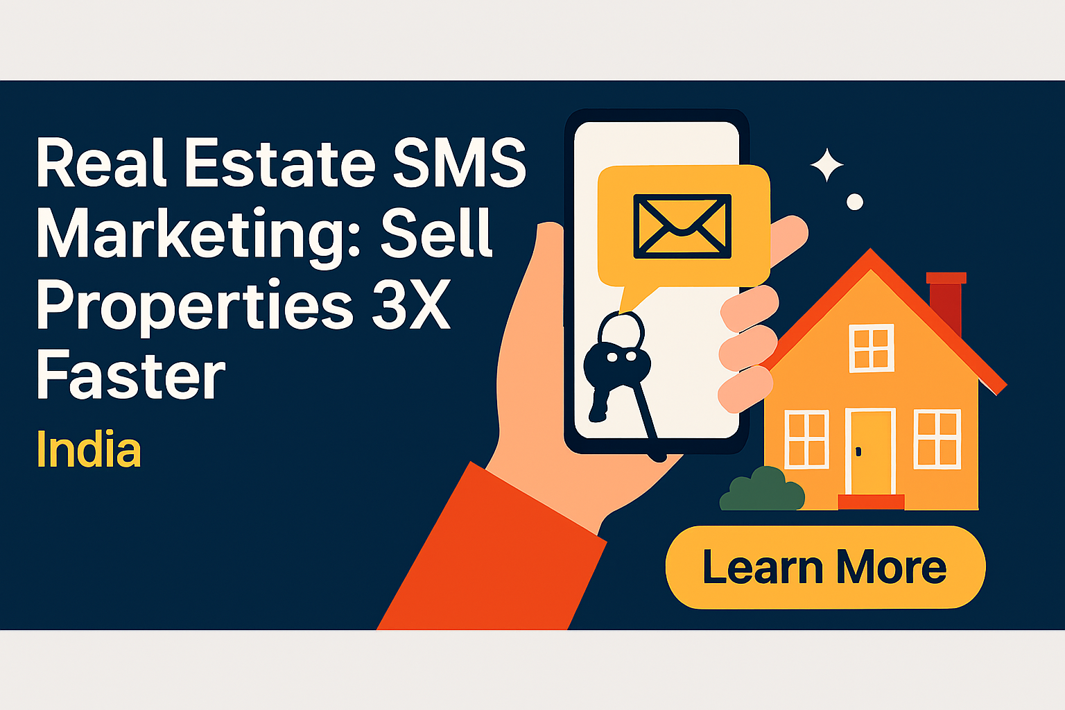 Real Estate SMS Marketing Sell Properties 3X Faster India